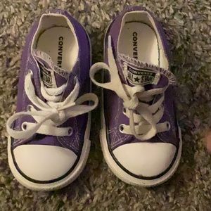 Adorable purple converse sneakers